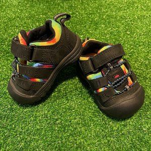 Keen Unisex Kids Newport Water, Hiking Shoe Black/original Tie Dye Size 4 NEW